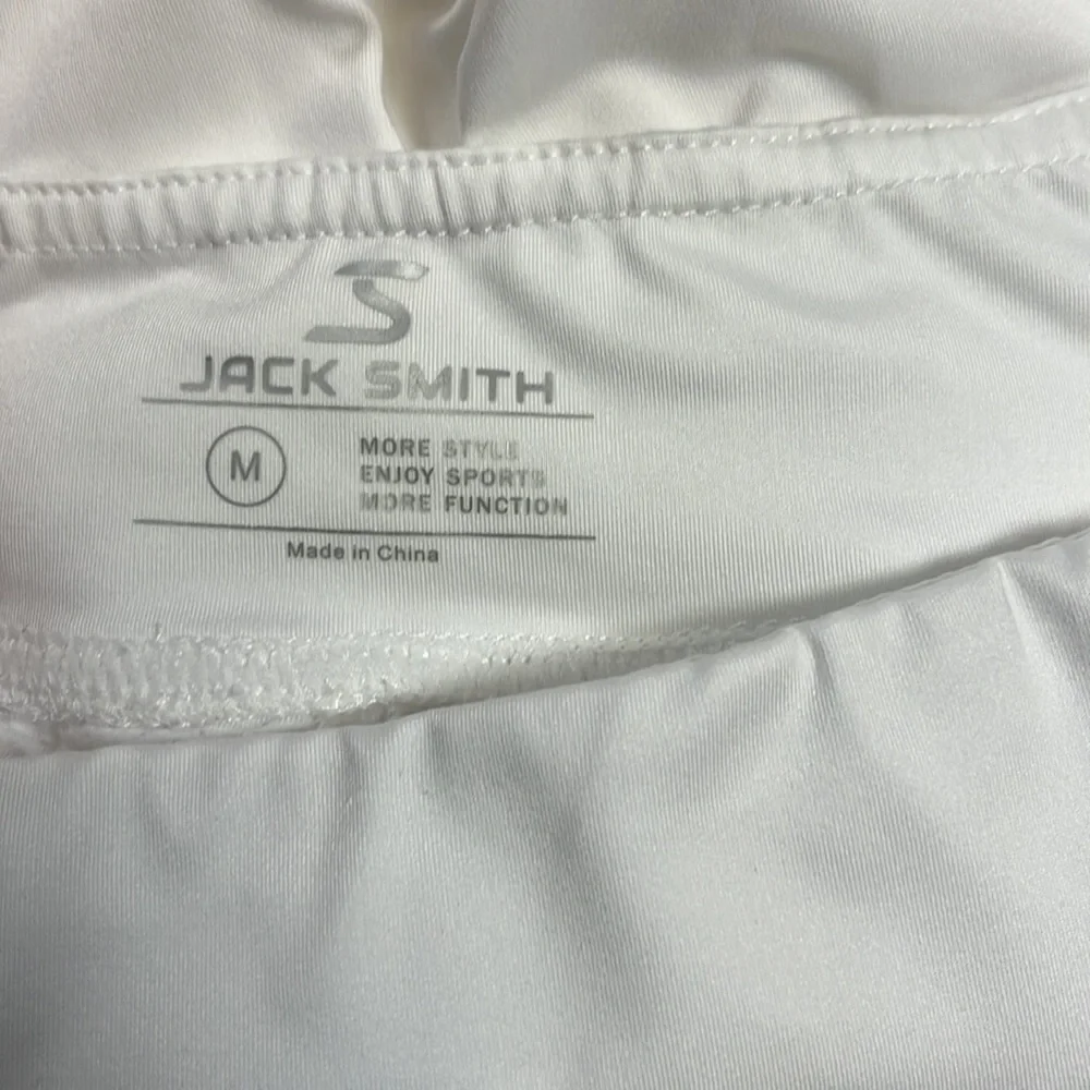 Jack Smith White High-Rise Tennis Skort Pockets M
